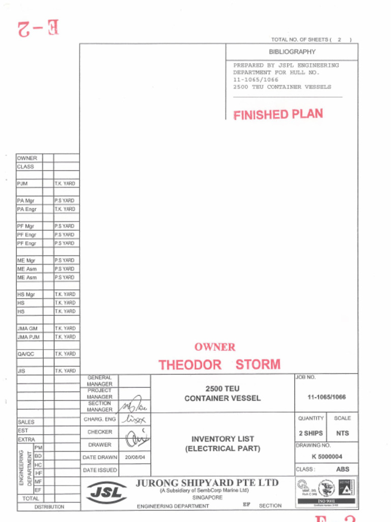 E 2 (k5000004) Inventory List | PDF