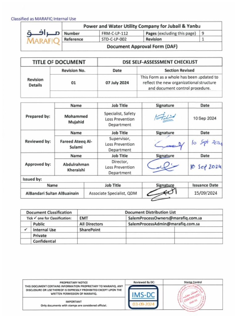 DSE Self-Assessment Checklist Guide | PDF | Computer Keyboard | Chair