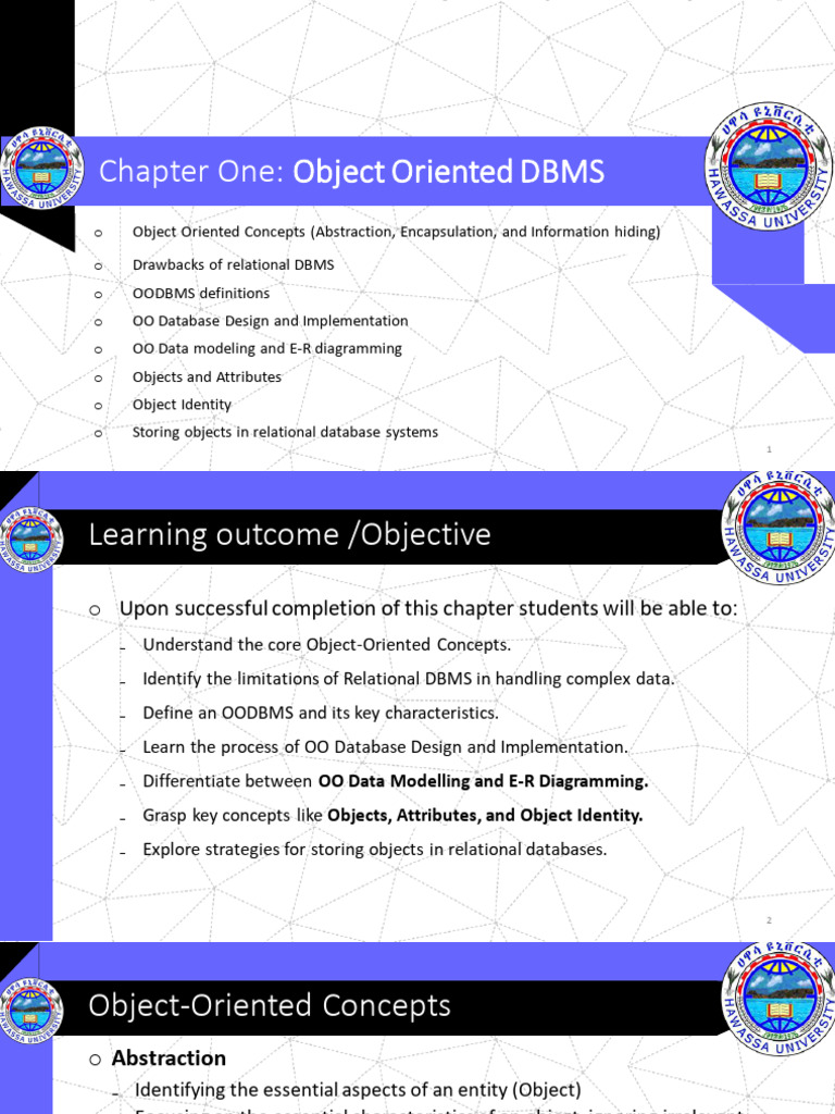 Object-Oriented Database Concepts Explained | PDF | Class (Computer ...