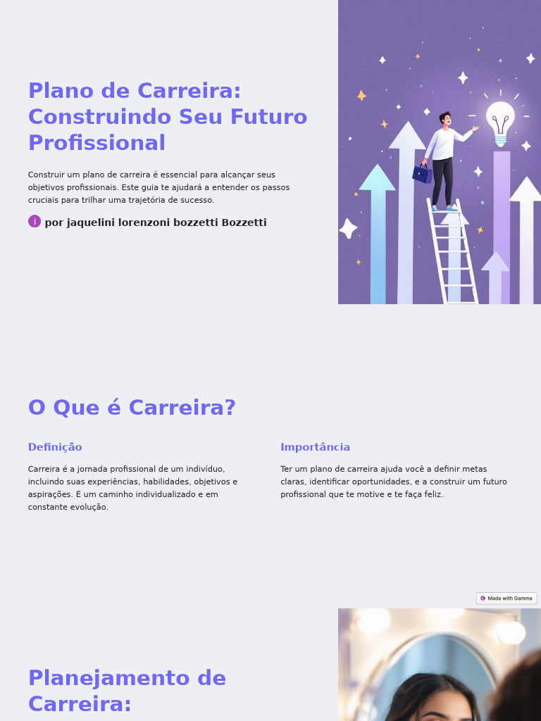 Plano de Carreira Construindo Seu Futuro Profissional 4 | PDF