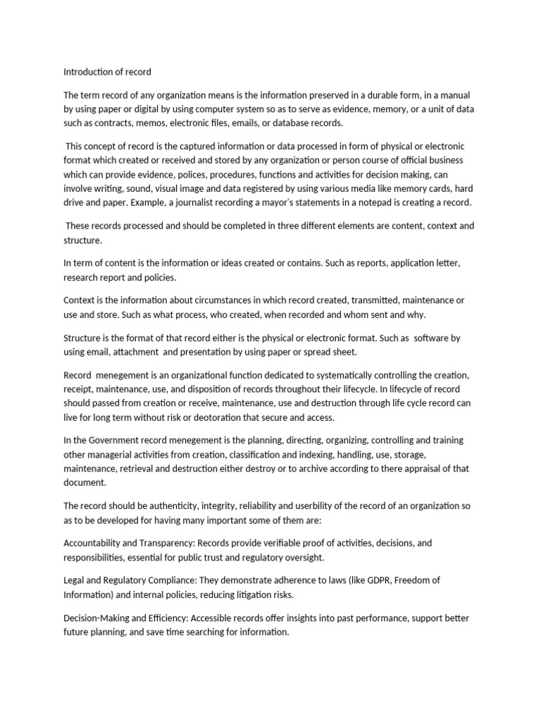 Understanding Records Management Essentials | PDF | Records Management ...