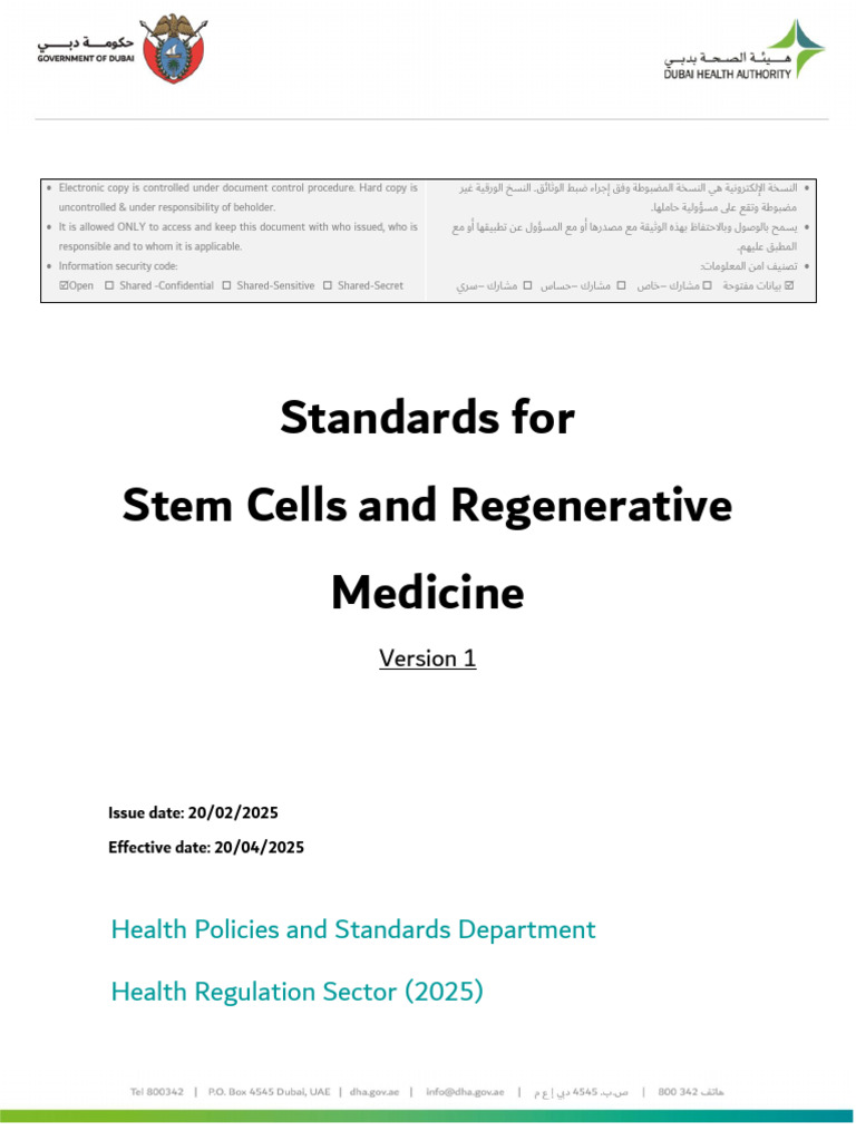 Standards For Stem Cells and Regenerative Medicine202522994 | PDF ...