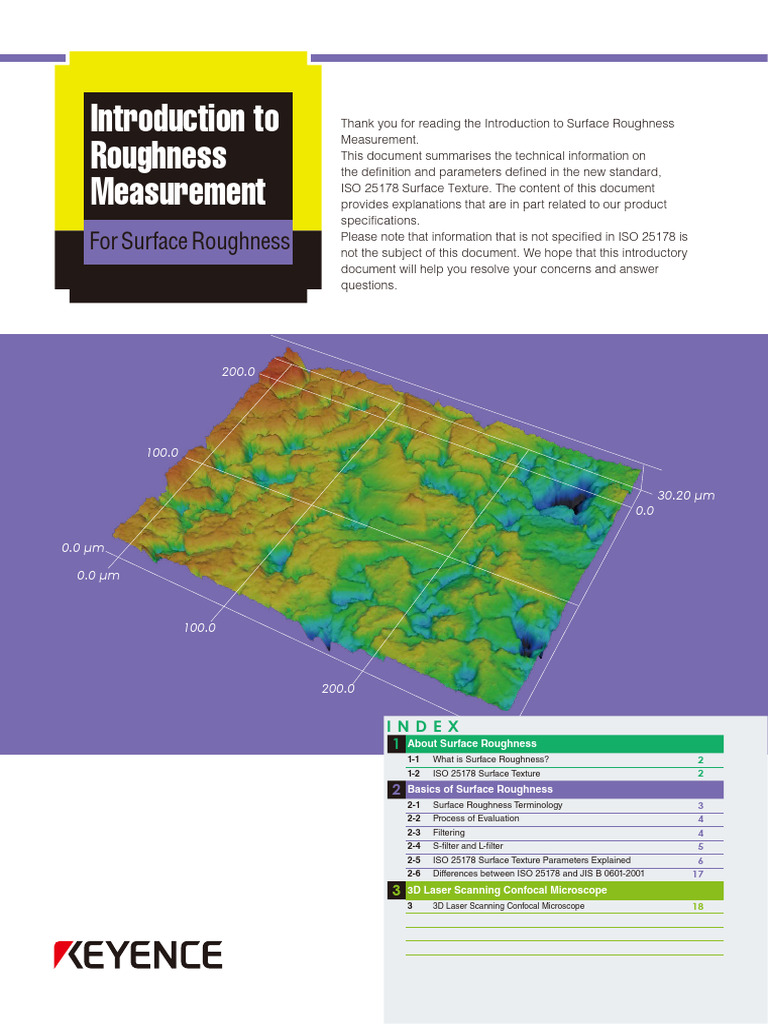Surface Roughness Measurement Guide | PDF | Surface Roughness ...