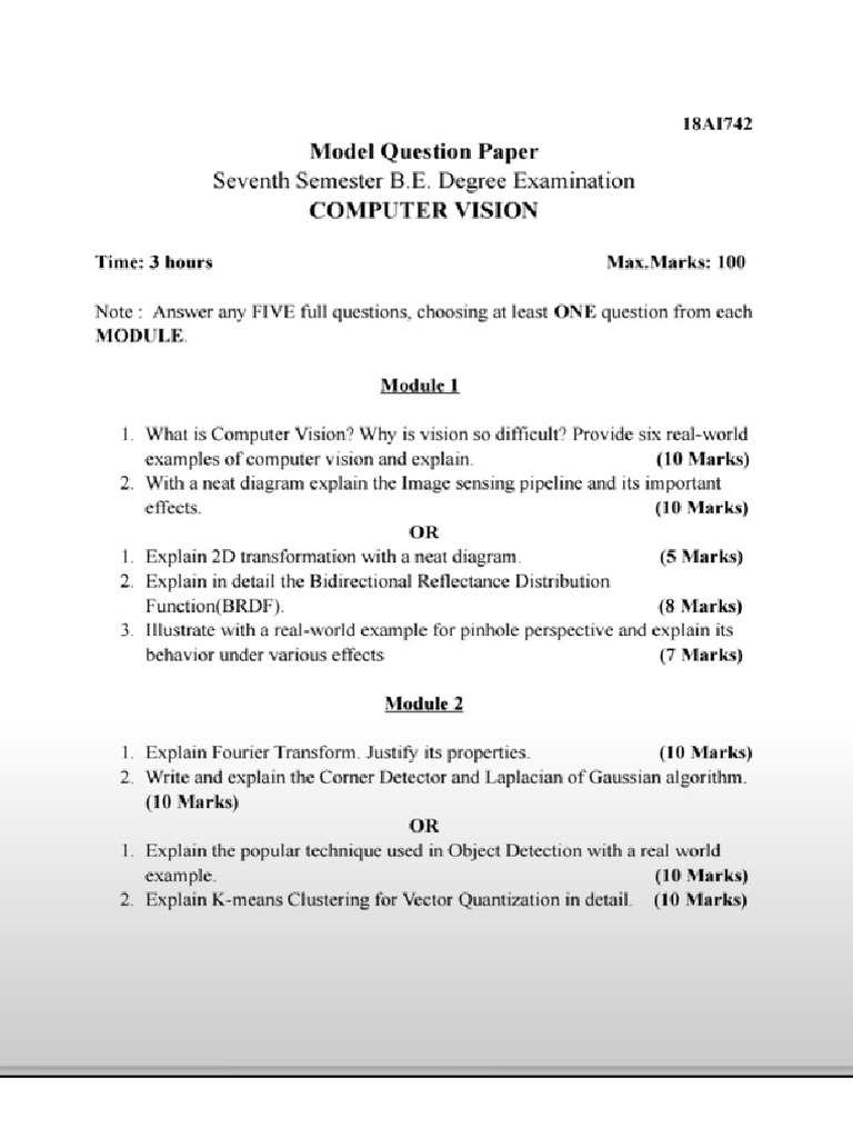 Model Paper | PDF