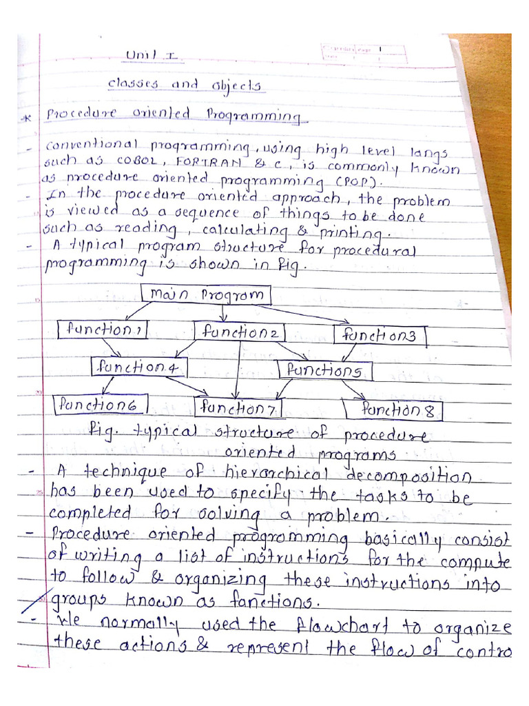 Unit 1 OOP | PDF