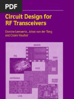 Circuit Design For RF Transceivers (Book)