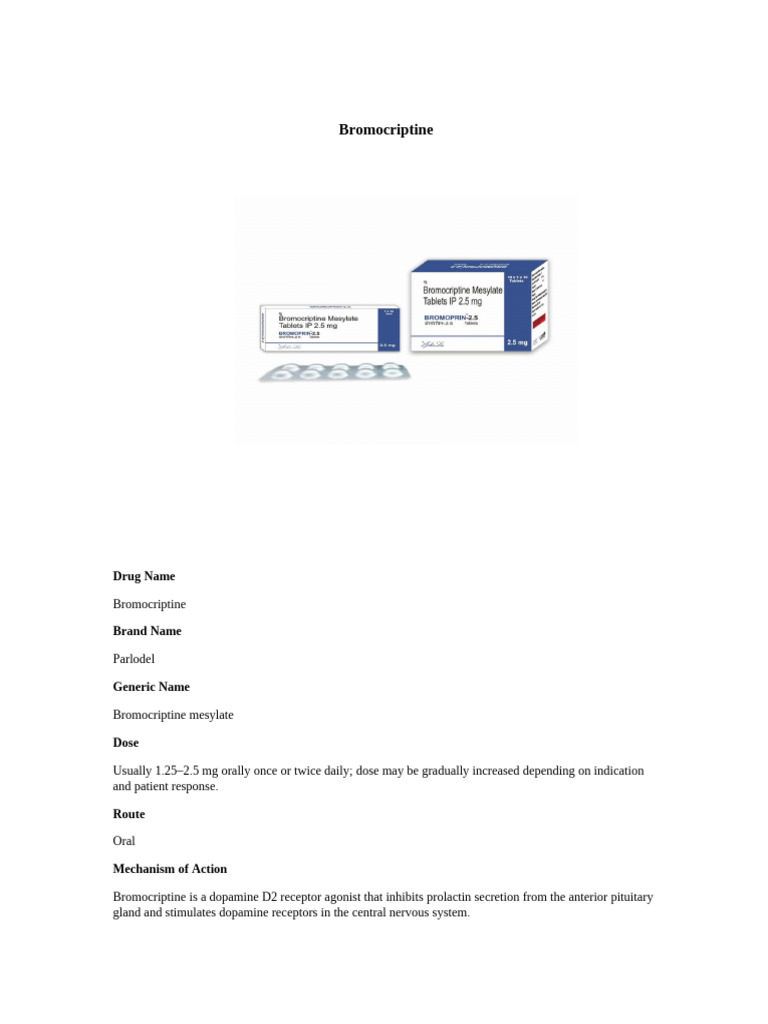 Bromocriptine 49 | PDF