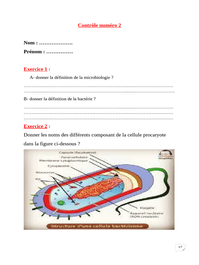 Questions de microbiologie et bactériologie | PDF | Bactérie | Prokaryota