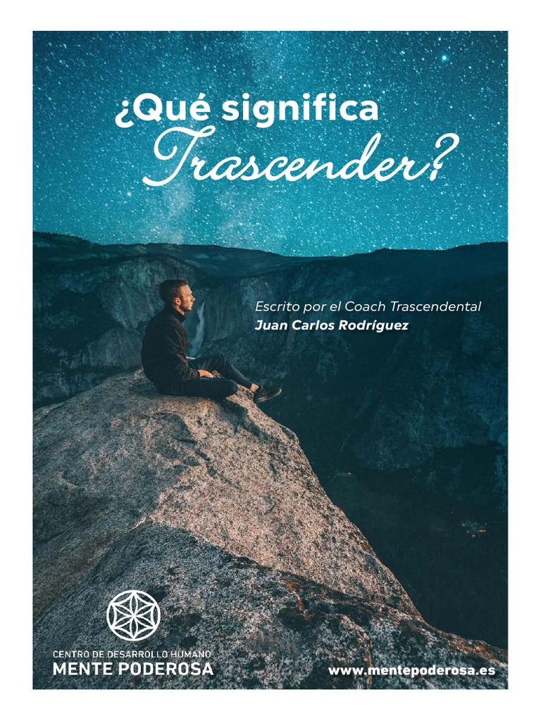 ¿Qué significa trascender en la vida? | PDF | Las emociones | Amor