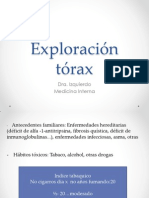 Exploración tórax-Dra.Izquierdo