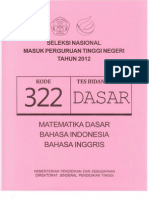 Download Soal Kemampuan Dasar Paket 322 by Mat Empat SN97061587 doc pdf