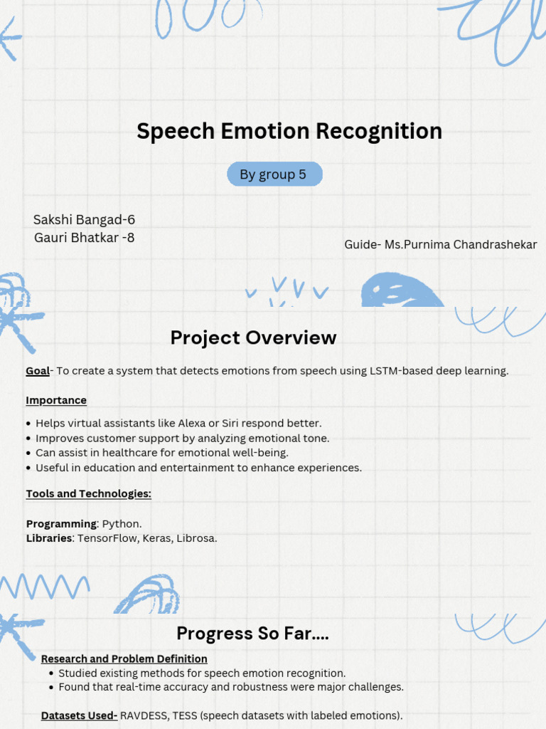 Speech Emotion Recognition with LSTM | PDF