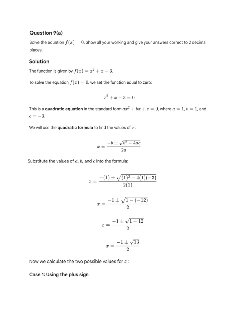 Algebra Questions | PDF