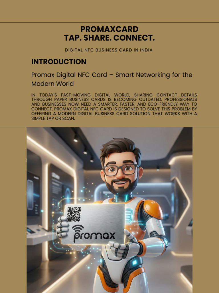 Digital NFC Business Cards in India | PDF | Smartphone | Android ...