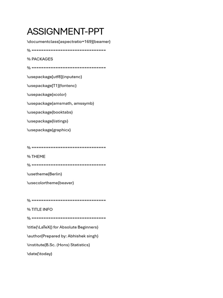 LaTeX Guide for Beginners | PDF | Software Engineering | Software