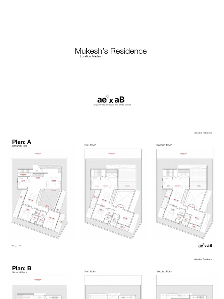 Mukesh's Residence Architectural Plans | PDF | Room | Home