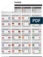 Kickprophet Euro 2012 Schedule Print A4 CET 120404