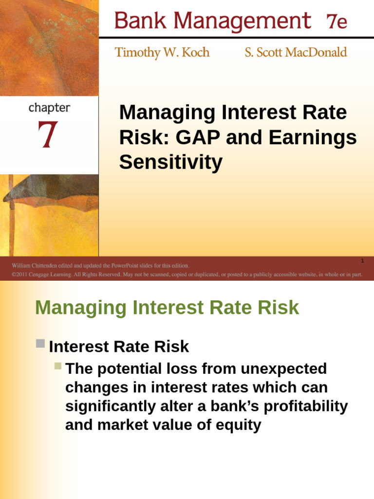 Chapter 7-8-9 Managing Interest Rate Risk | PDF | Equity (Finance ...