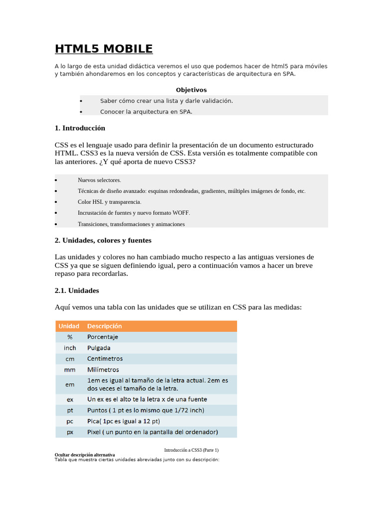 Unidad 4 Android Html5 Mobile | PDF | Redes | Internet y web