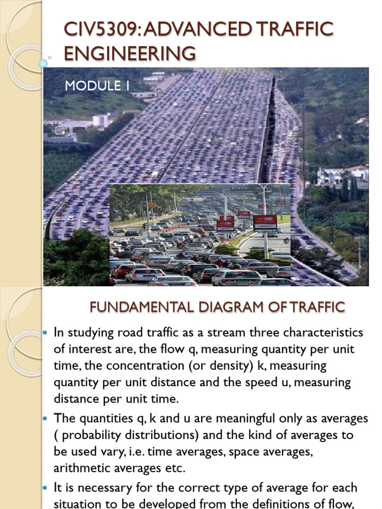 Advanced Traffic Engineering Concepts | PDF | Fluid Dynamics | Traffic