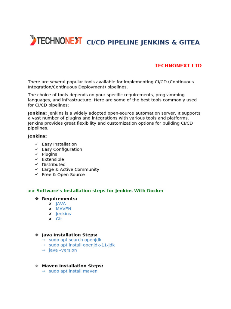 Jenkins CI/CD Pipeline Setup Guide | PDF | Secure Shell | Sudo