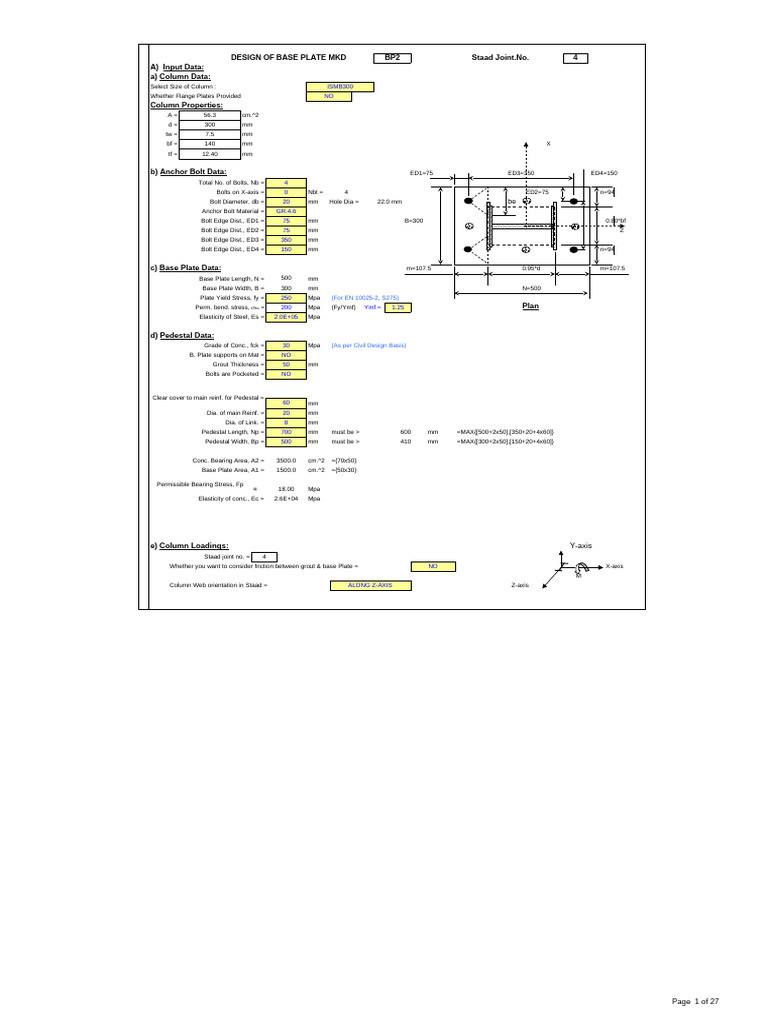 Fixed Baseplate2 | PDF | Stress (Mechanics) | Continuum Mechanics