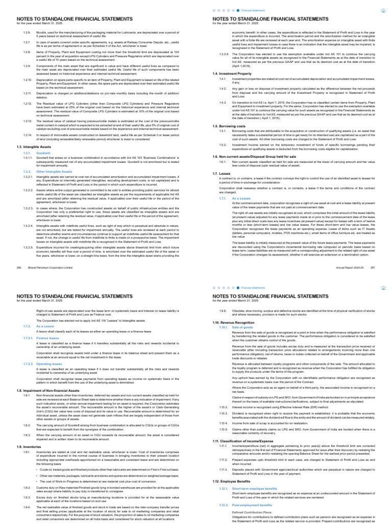 Financial Statement Notes 2025 | PDF | Fair Value | Income Statement