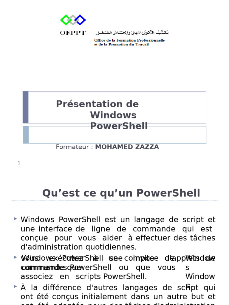 Introduction à Windows PowerShell | PDF | Adresse IP | Informatique
