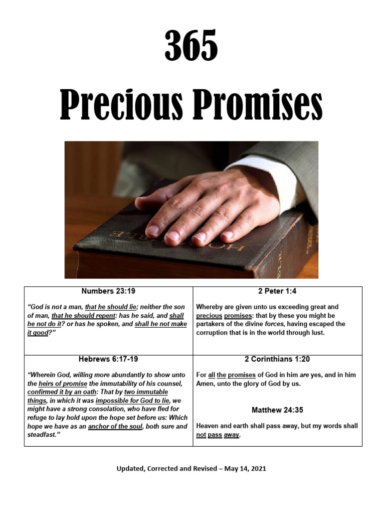 365 Divine Promises and Prayers | PDF | Eternal Life (Christianity ...