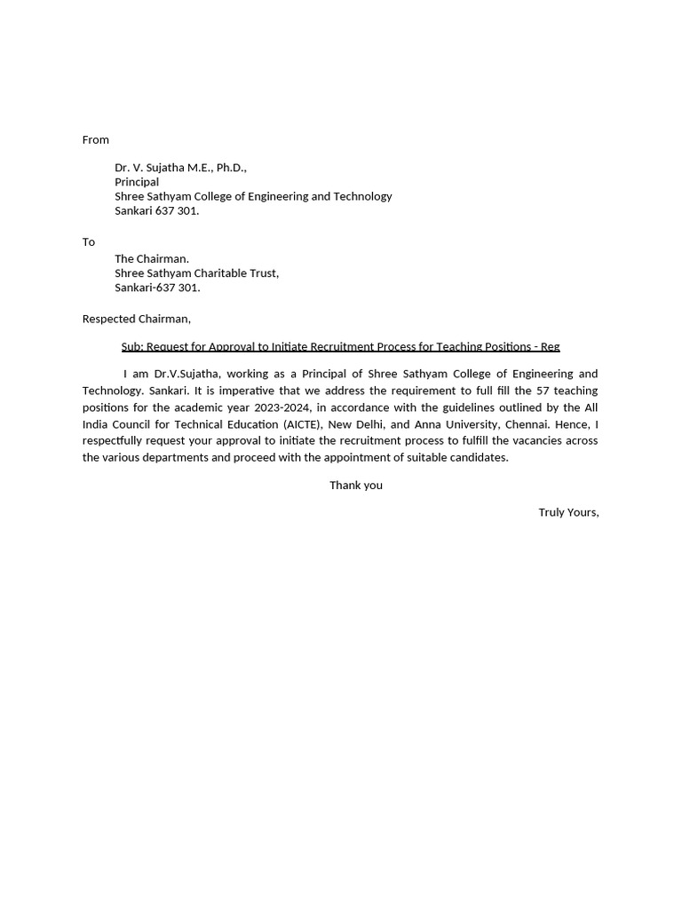 Request Letter | PDF