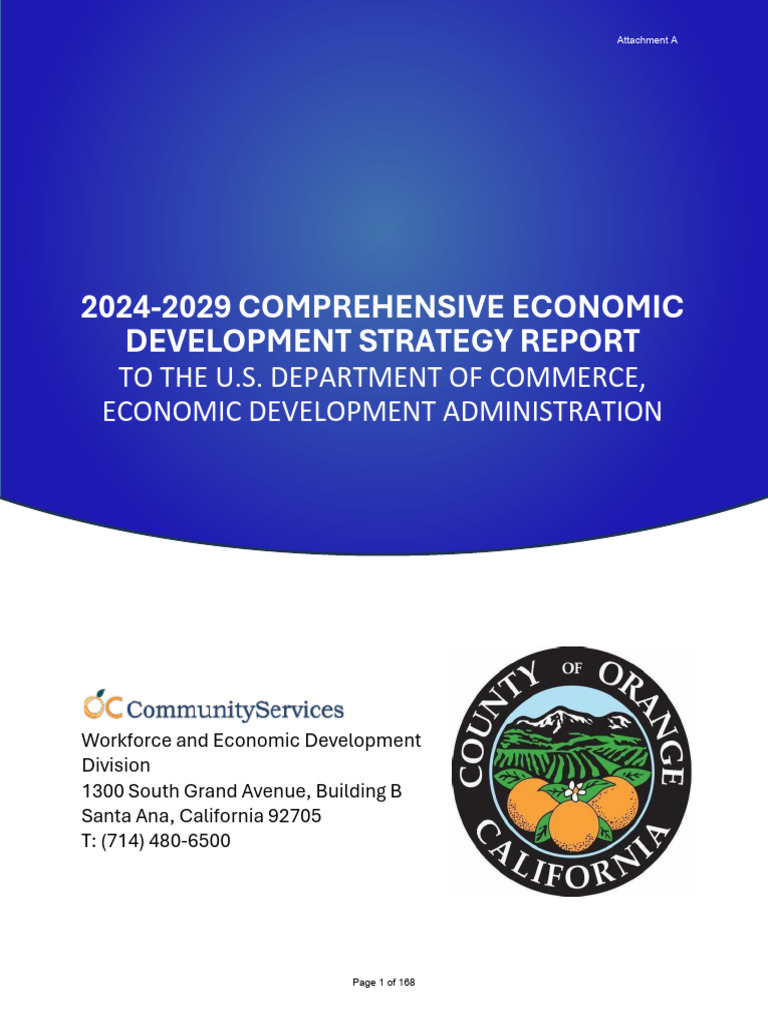 OC CEDS (2024-2029) Approved | PDF | Orange County | Race And Ethnicity ...
