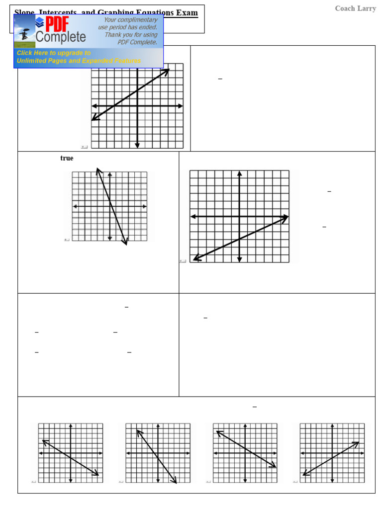 Slope Interceptsand Graphing Linear Equations IP | PDF | Slope | Chess