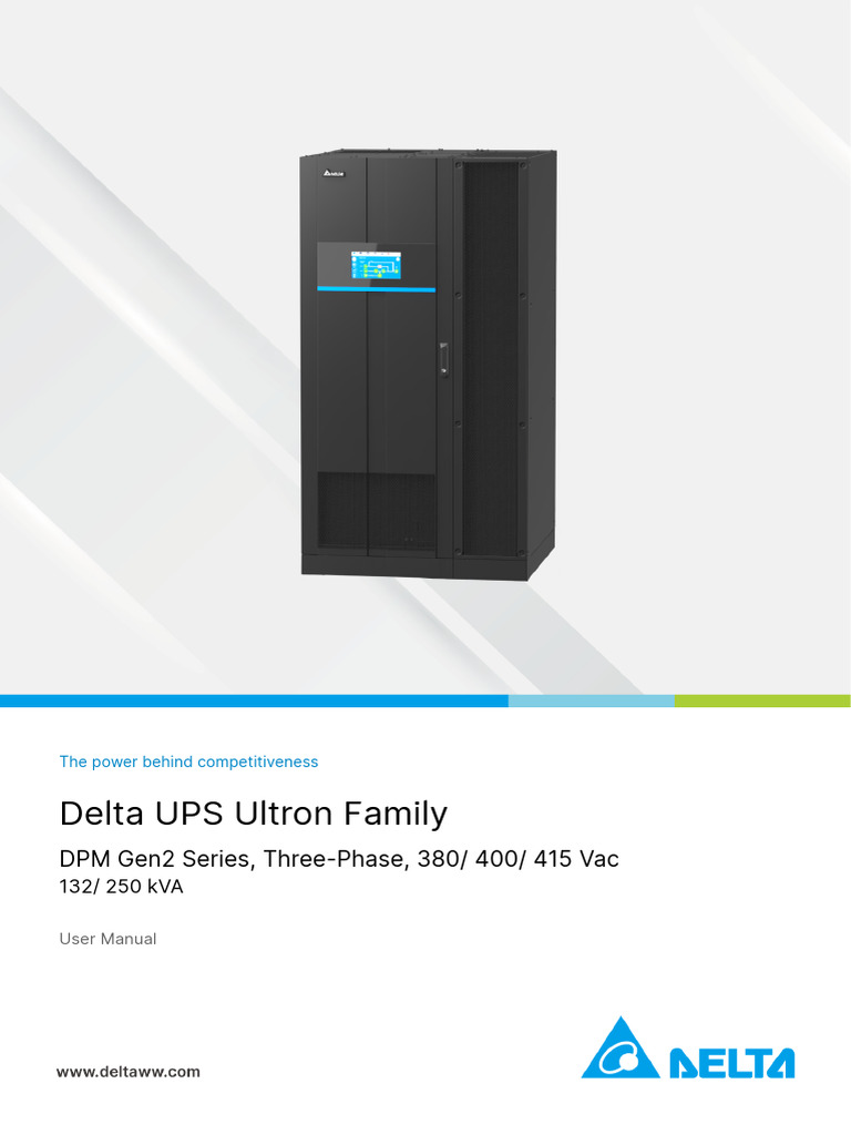 User Manual - UPS - DPM G2 380V 132 250kVA - en Us - 501331150202 | PDF ...