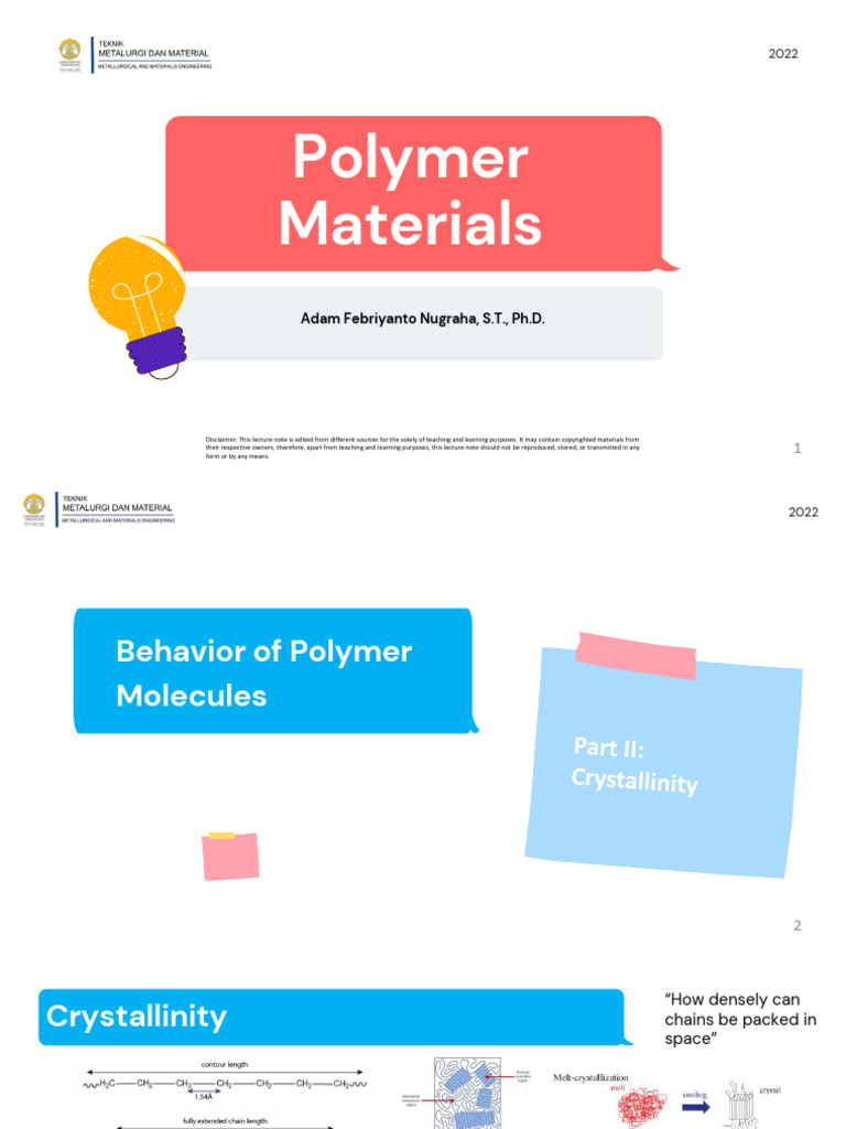 Understanding Polymer Crystallinity | PDF