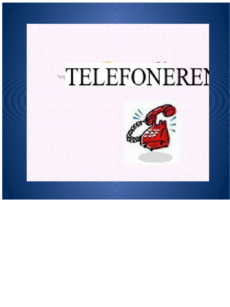 Telefoneren | PDF