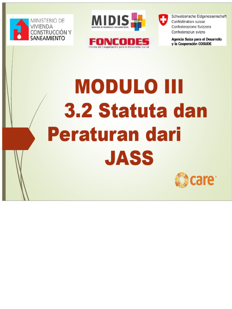 Statuta Dan Peraturan Jass | PDF