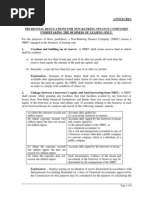 Prudential Regualtions for NBFC