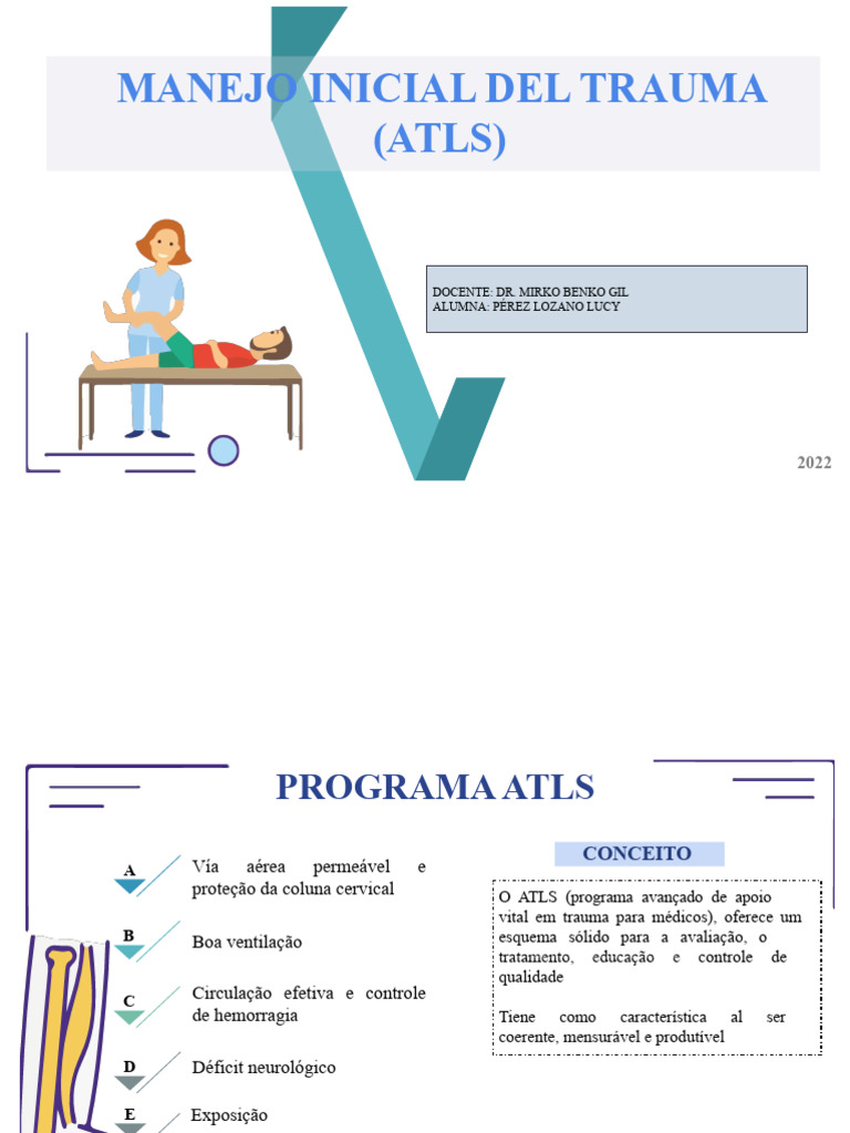 Manejo Inicial de Trauma ATLS | PDF | Especialidades médicas | Remédio