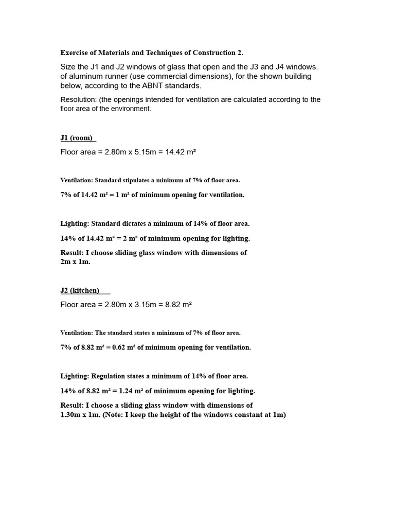 Window Sizing for Building Ventilation | PDF