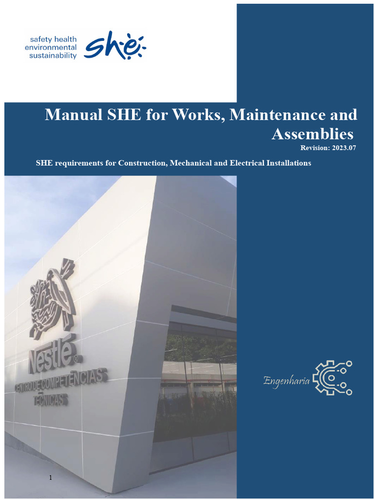 SHE Manual For Works, Maintenance, and Assemblies Rev 2023 - 07 | PDF ...