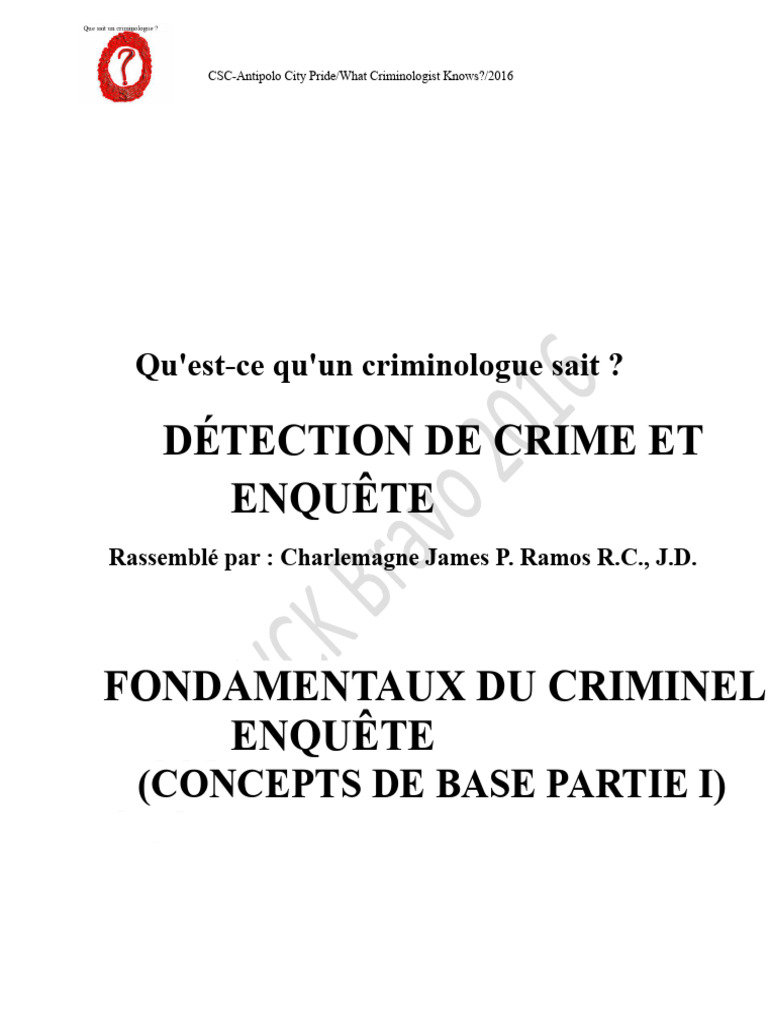 Comprendre le rôle du criminologue | PDF | Crimes | Crime et violence