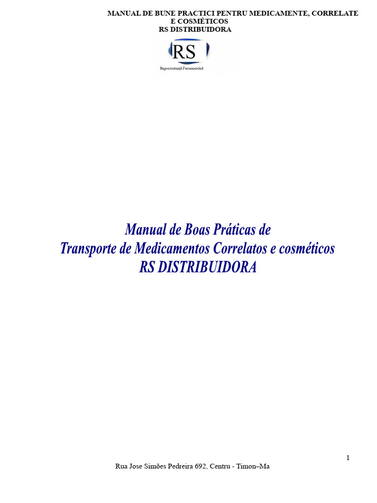Manual de Bunelor Practici RS DISTRIBUIDORA | PDF