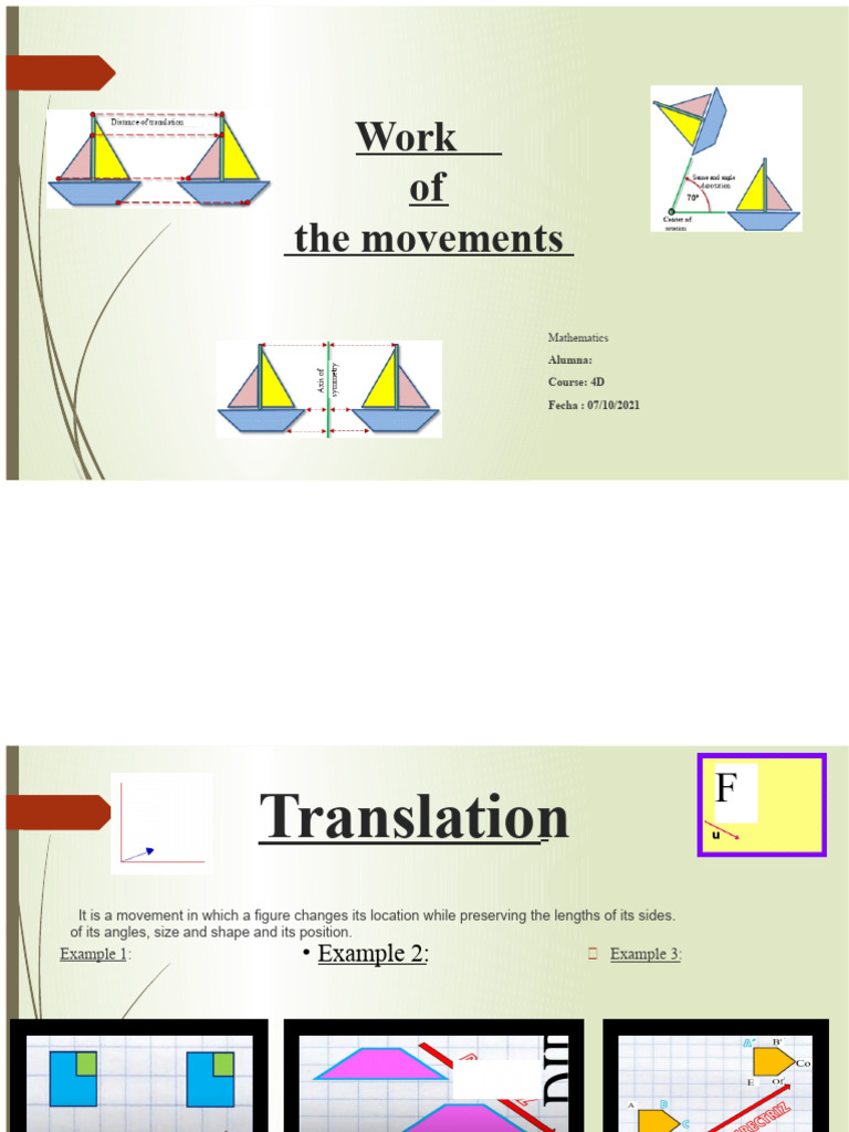 Work Movement Mathematics Maite Acevedo | PDF