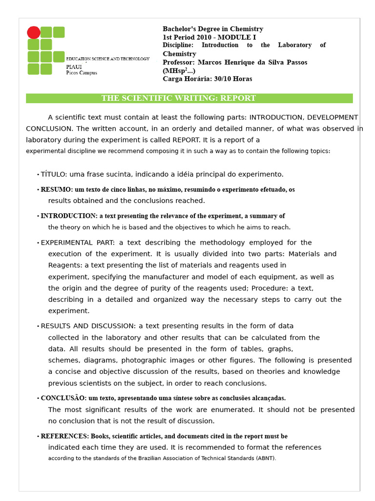 Scientific Writing Report If | PDF | Density | Volume