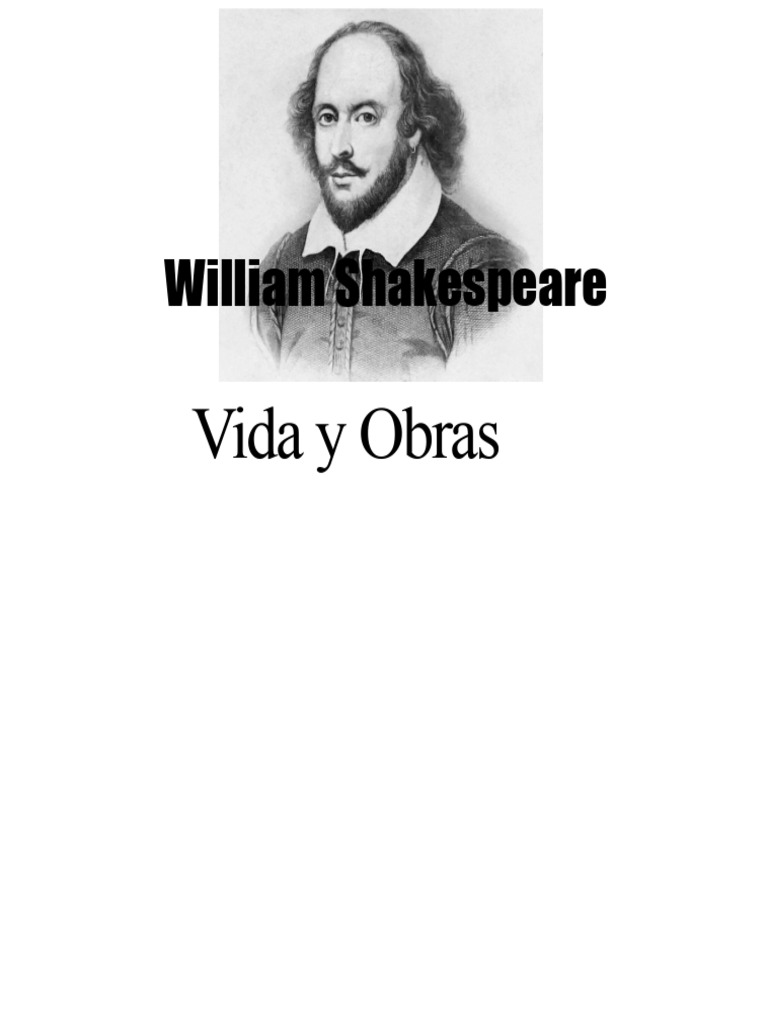 La Vida y Obras de William Shakespeare | PDF | William Shakespeare ...