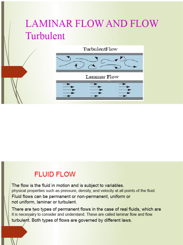 LAMINAR FLOW PPT | PDF | Reynolds Number | Laminar Flow
