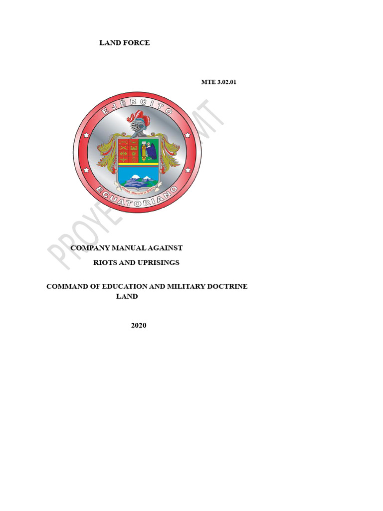Riot and Disturbance Control Manual, Final Version | PDF | Violence ...