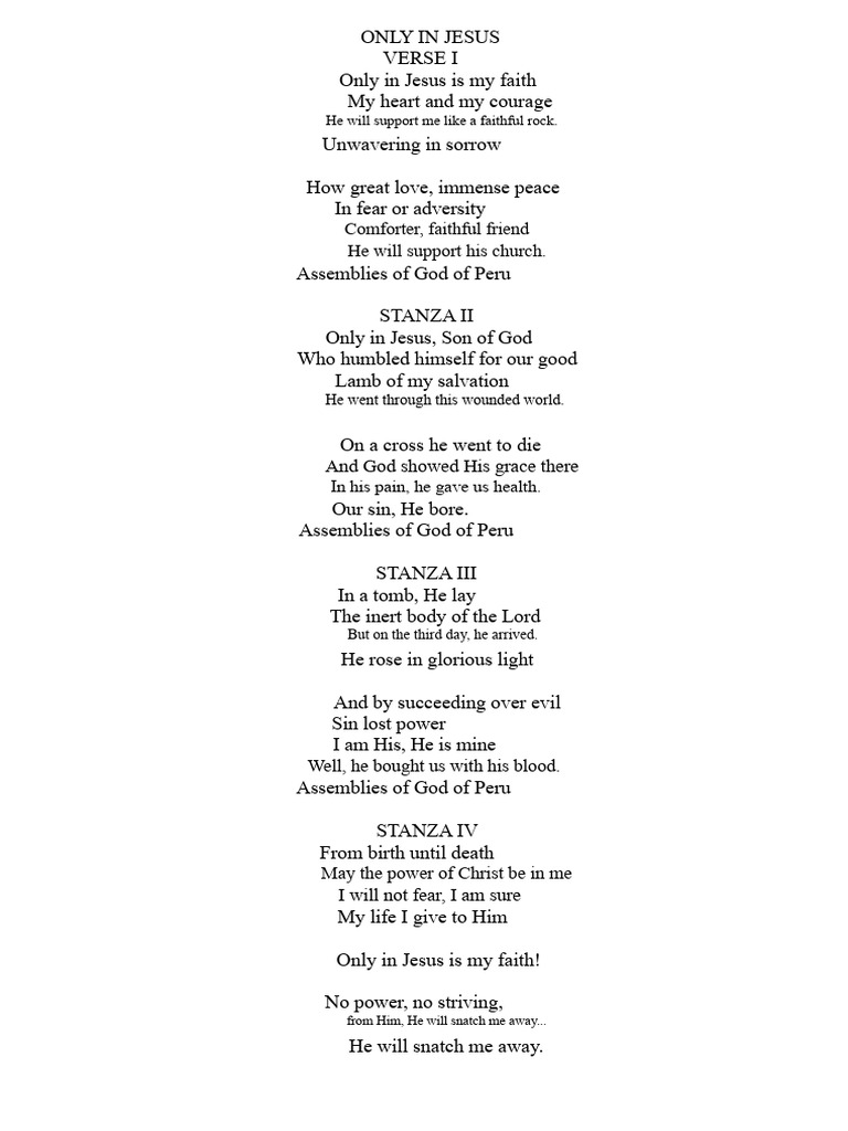 Only in Jesus | PDF