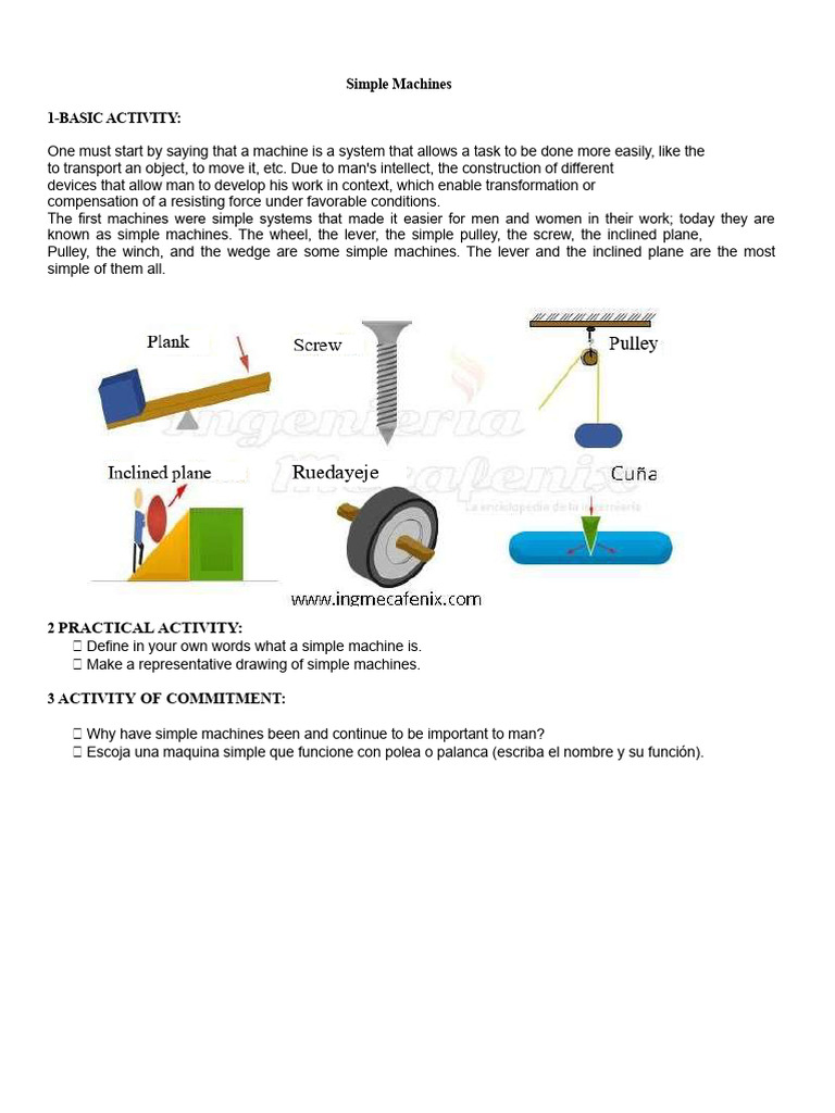 Understanding Simple Machines Basics | PDF
