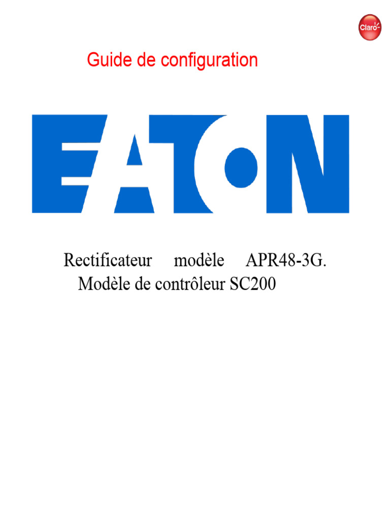 Configuration du Rectificateur APR48-3G | PDF | Sauvegarde ...